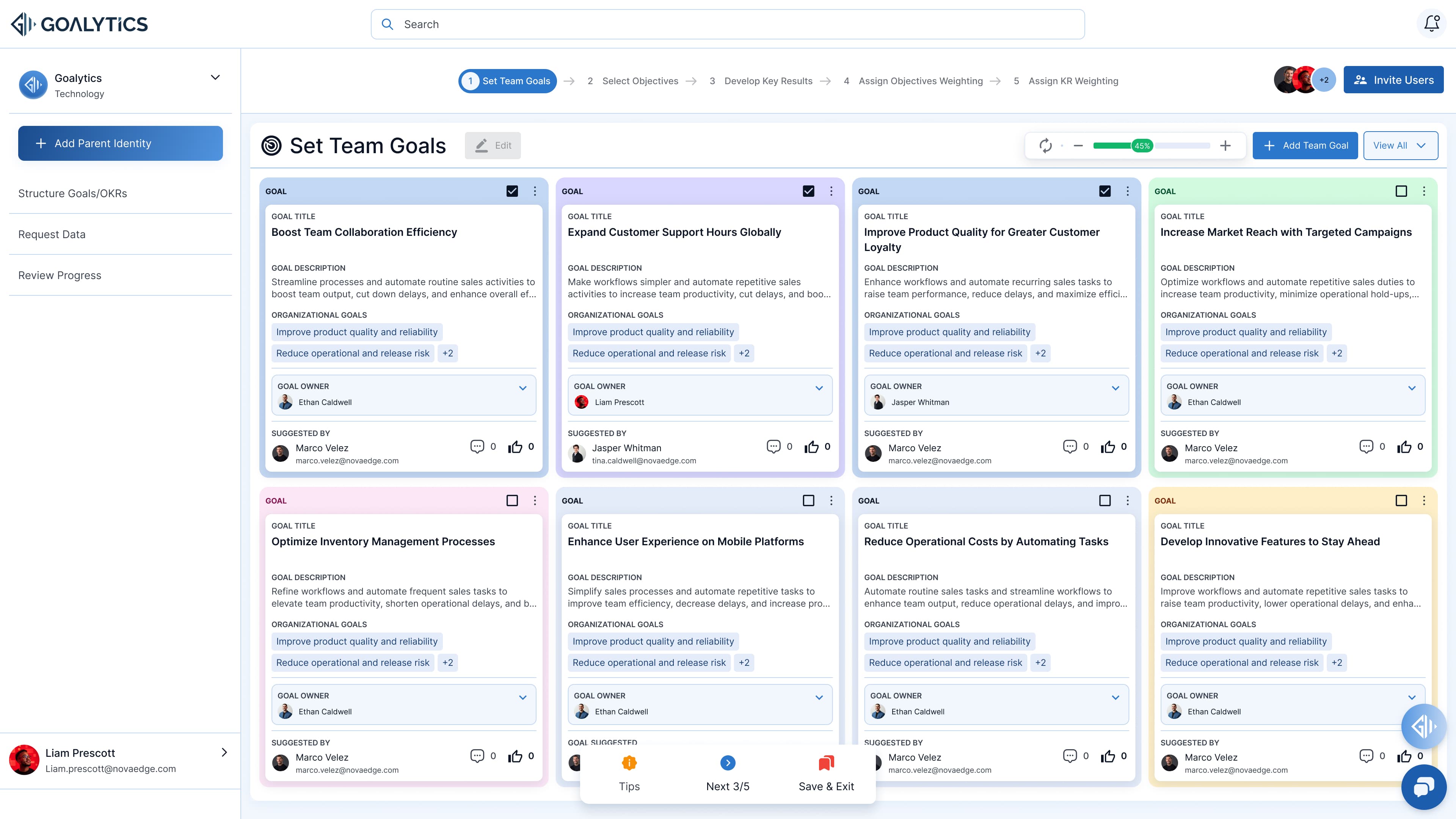 Align on strategic goals in real time